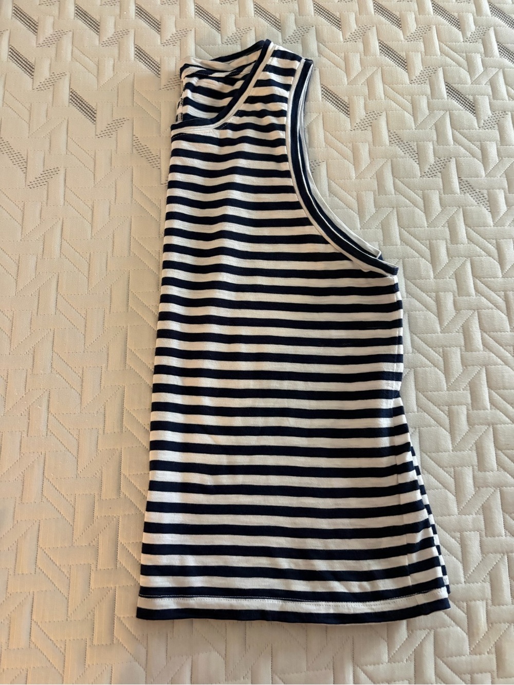 J. Crew Navy and White Striped Girls One-Piece Tank